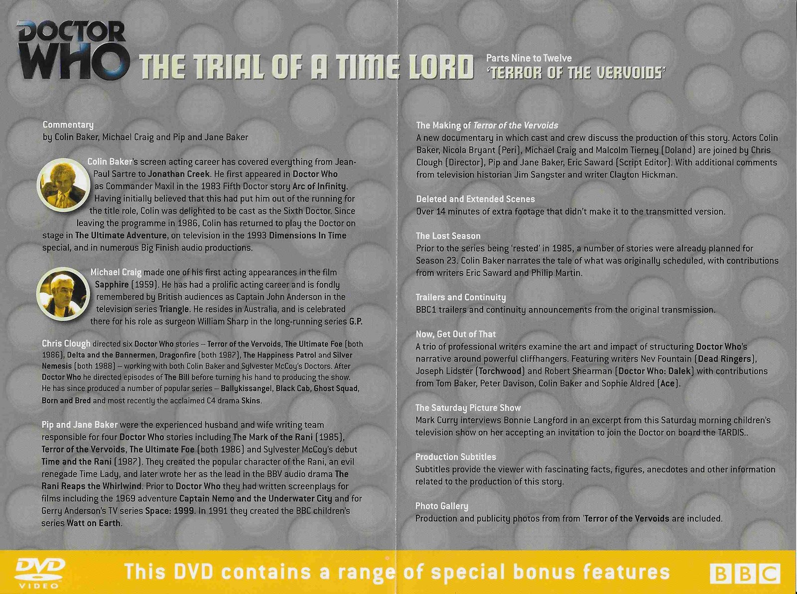 Inserts from BBCDVD 2422C